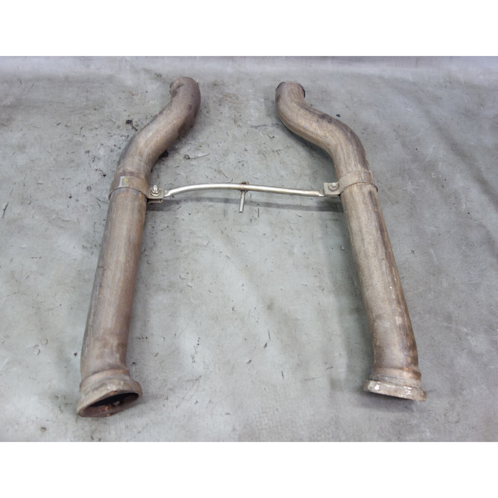 2003-2008 BMW E65 E66 760i N73 V12 Front Exhaust Down Pipe Flanges OEM