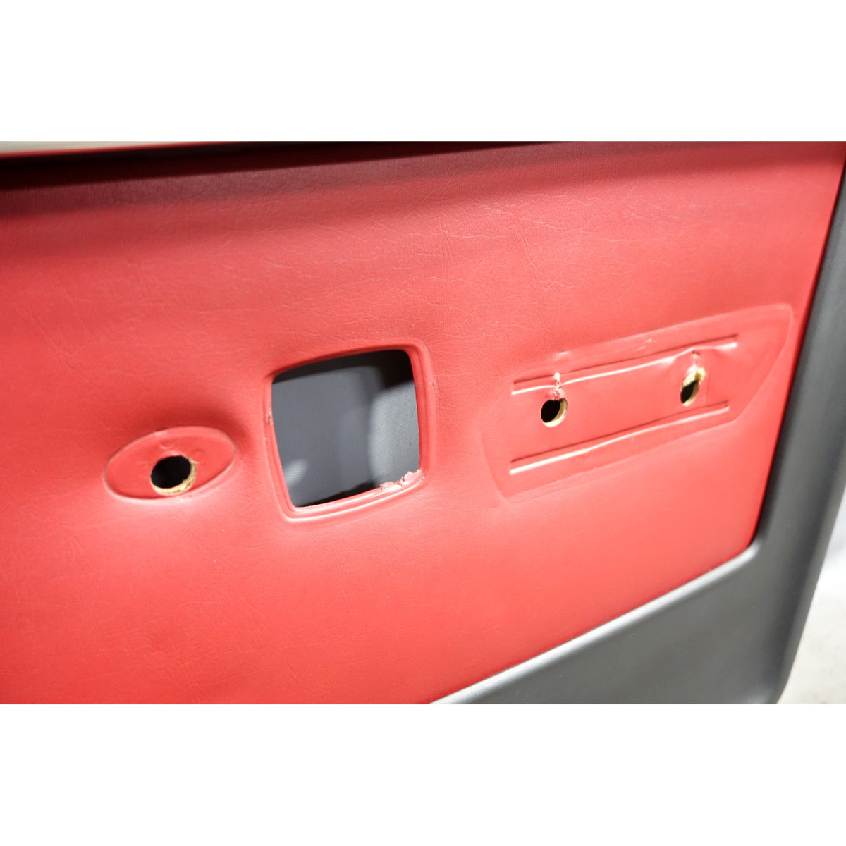1979 BMW E23 7-Series 733i Reupholstered Front Interior Door Panel Pair Red OEM