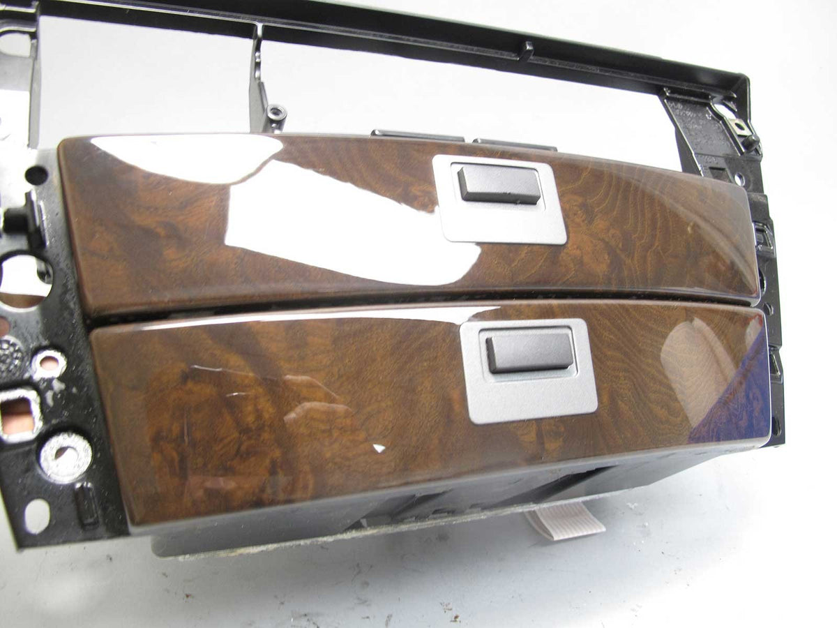 2002-2005 BMW E65 E66 745 Front Dash Center Cubbies Drawers w Dash Ash Wood