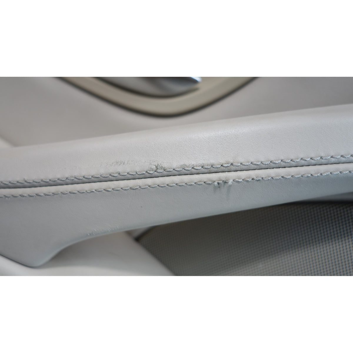 11-16 BMW F10 5-Series Rear Door Card Trim Panels Ivory White Napa Leather OEM