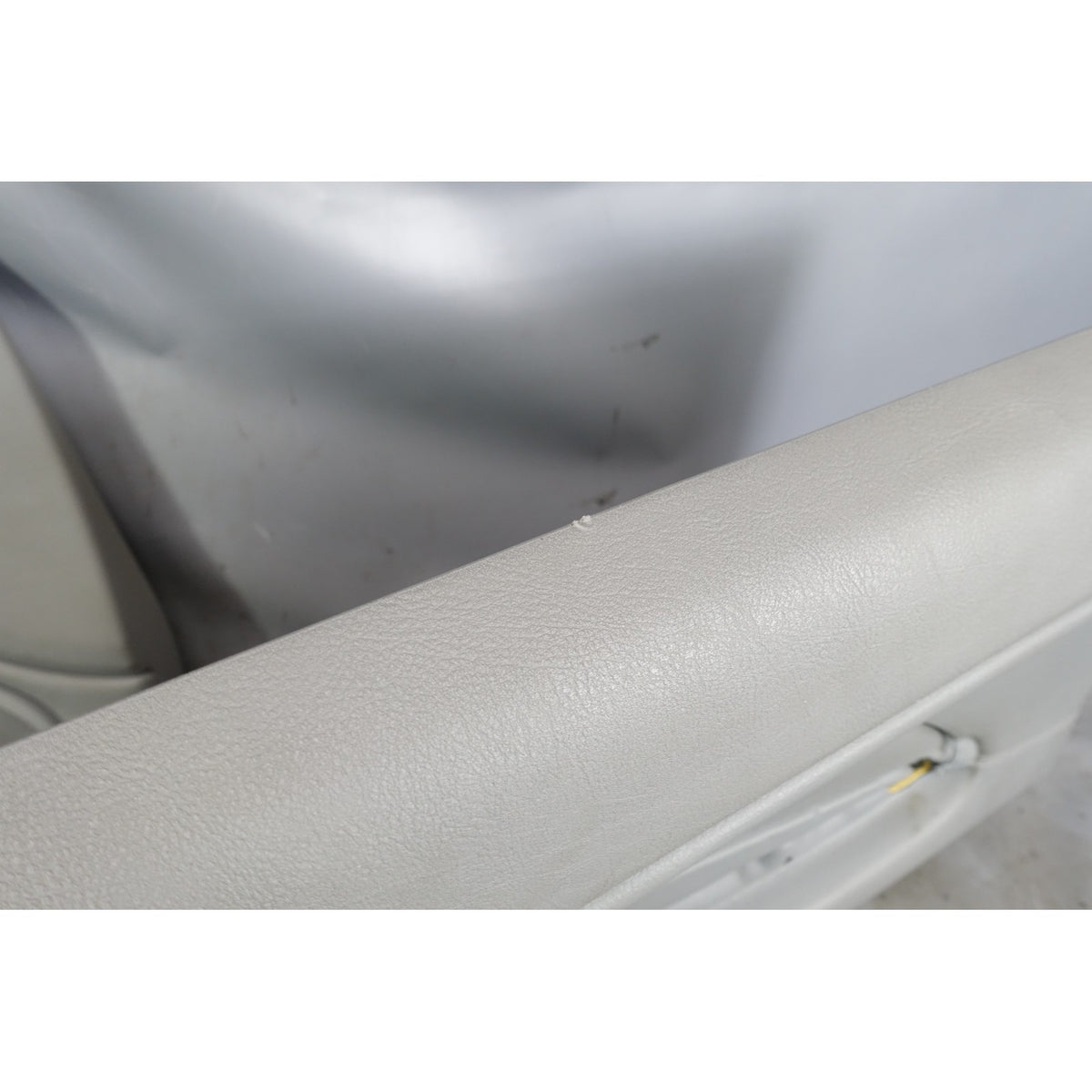 00-06 BMW E46 3-Series 2dr Front Int Door Panel Trim Skin Pair Grey Leather OE