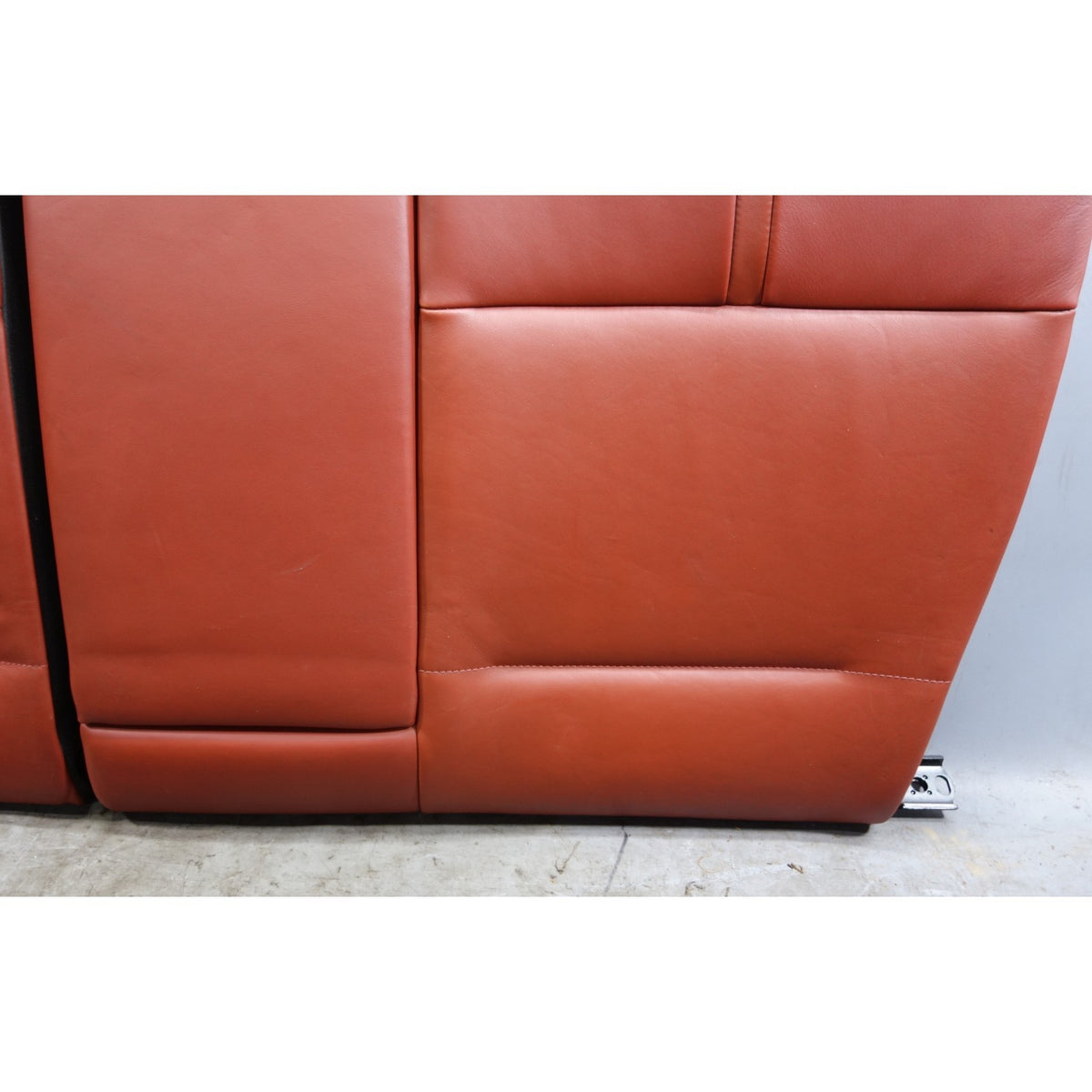 08-11 BMW E90 M3 Sedan Folding Rear Seat Backrest Assembly Fox Red Leather OEM