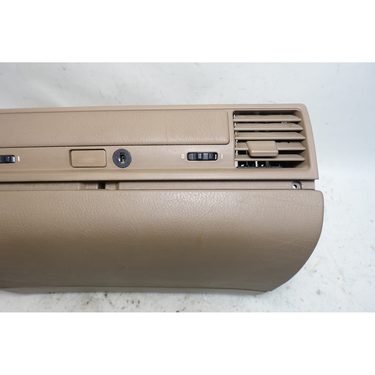 Damaged BMW E36 3-Series Convertible Glove Box Assembly Sand Beige 1994-1999 OEM
