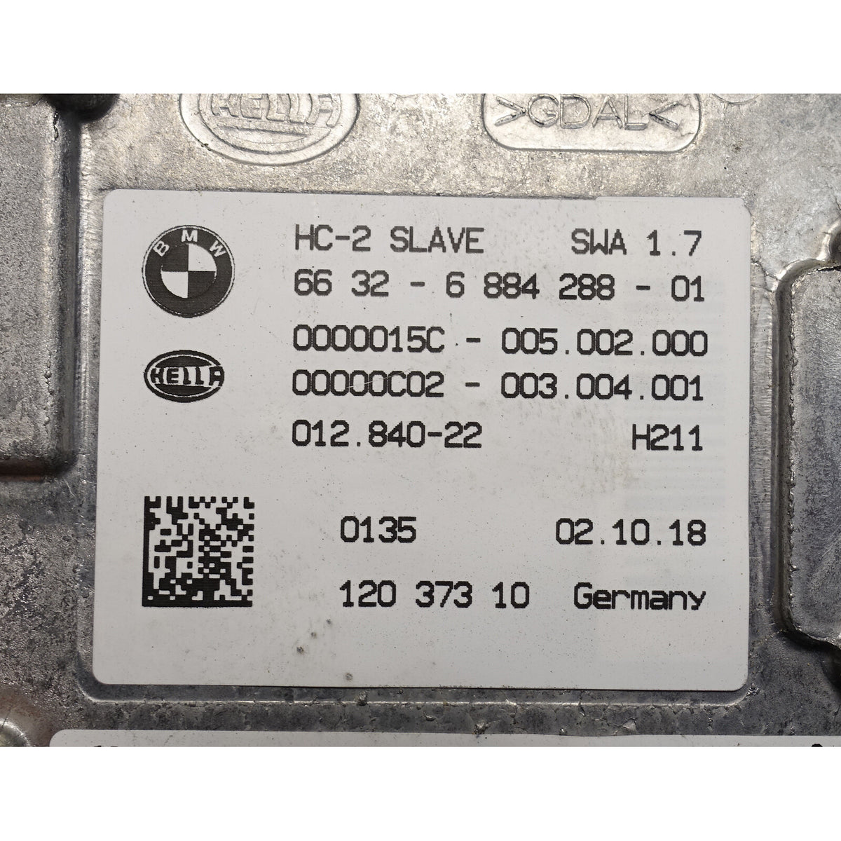 2016-2020 BMW F30 3-Series LCI Slave Left Lane-Change Warning Sensor Module OEM