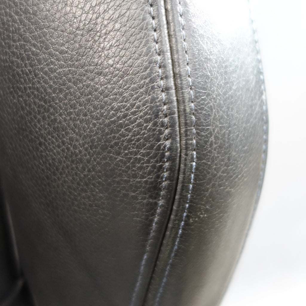 14-20 BMW F30 3-Series F36 Front Sport Seat Pair Black Leather w Blue Stitch OEM