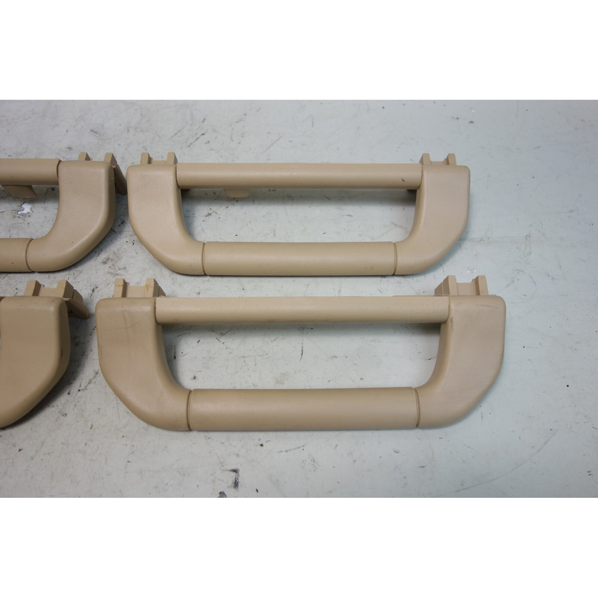 1995-2001 BMW E38 7-Series E39 Interior Roof Grab Handle Set Sand Beige Plastic