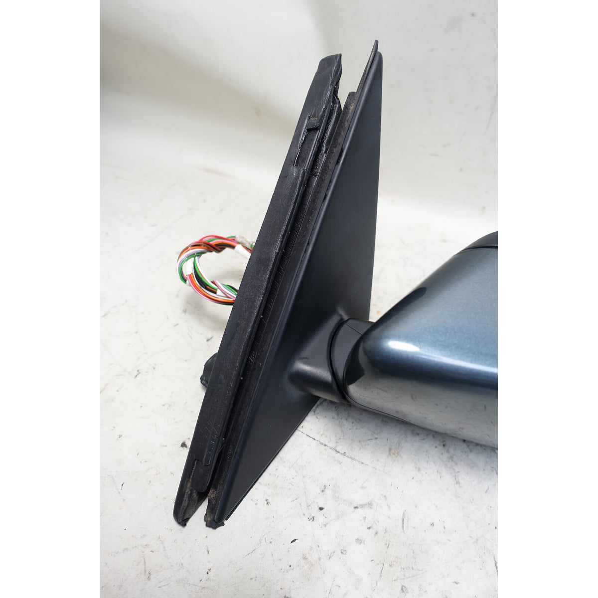 1998-2003 BMW E39 5-Series Left Outside Side Mirror Moire Grey Memory OEM