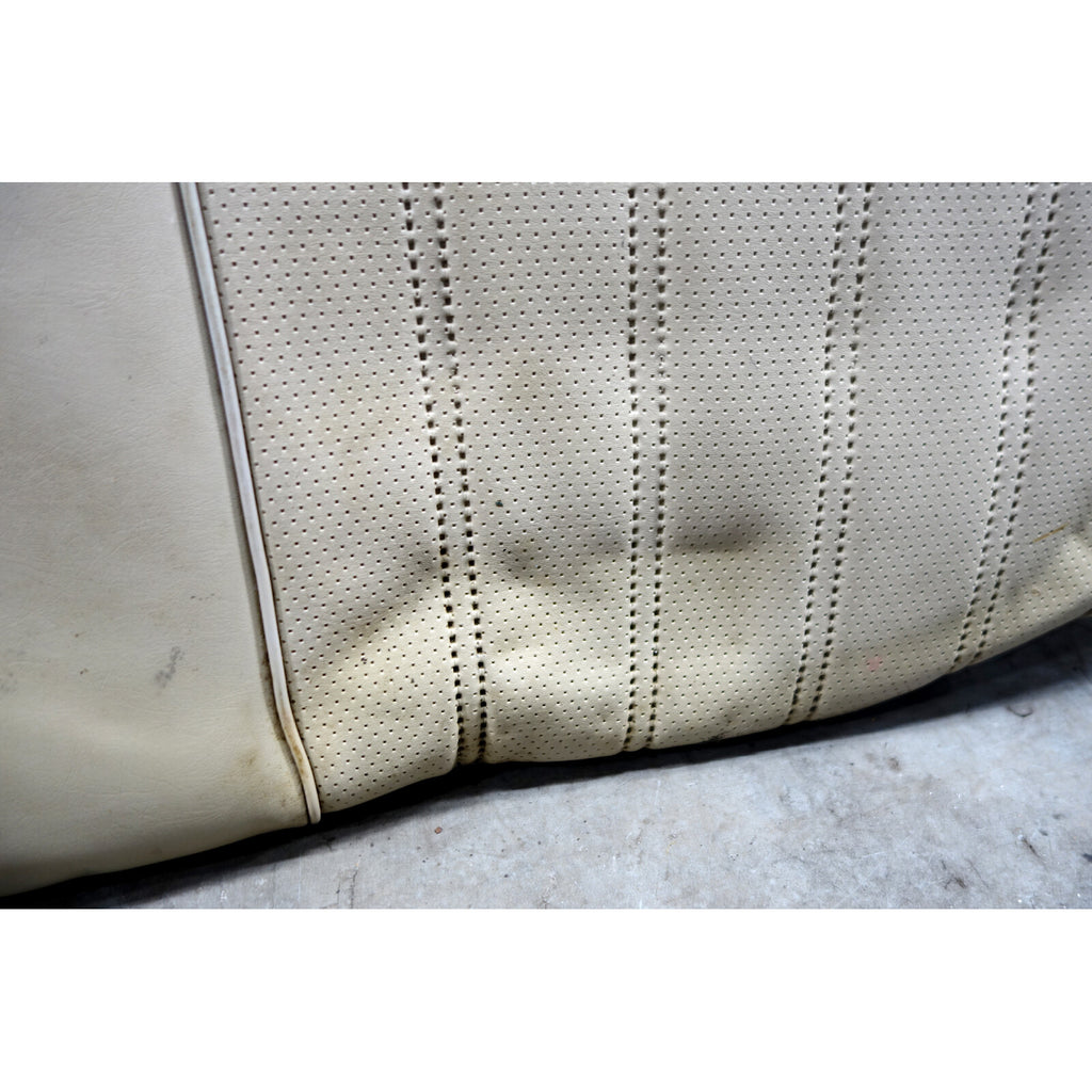 1984-1985 BMW E28 5-Series Rear Seat Bottom Bench Pad Pearl Beige Vinyl OEM