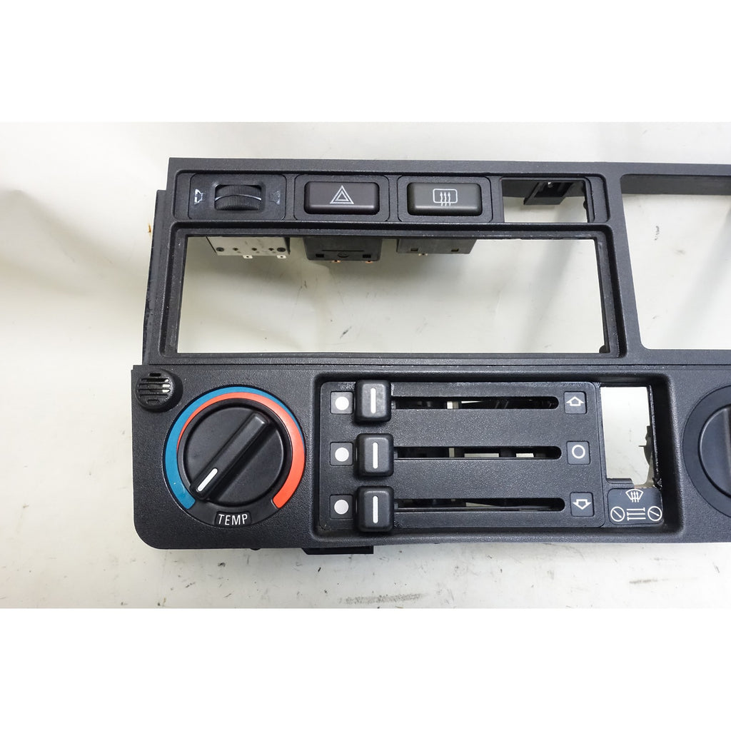 Damaged 1984-1991 BMW E30 Climate Control Radio Surround Trim Face Panel OE