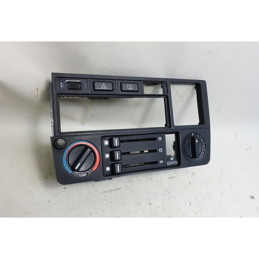 Damaged 1984-1991 BMW E30 Climate Control Radio Surround Trim Face Panel OE