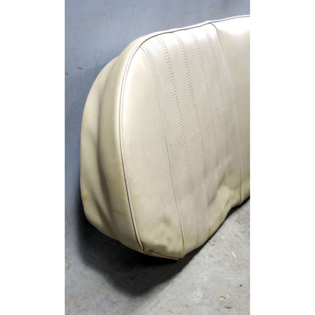 1984-1985 BMW E28 5-Series Rear Seat Bottom Bench Pad Pearl Beige Vinyl OEM