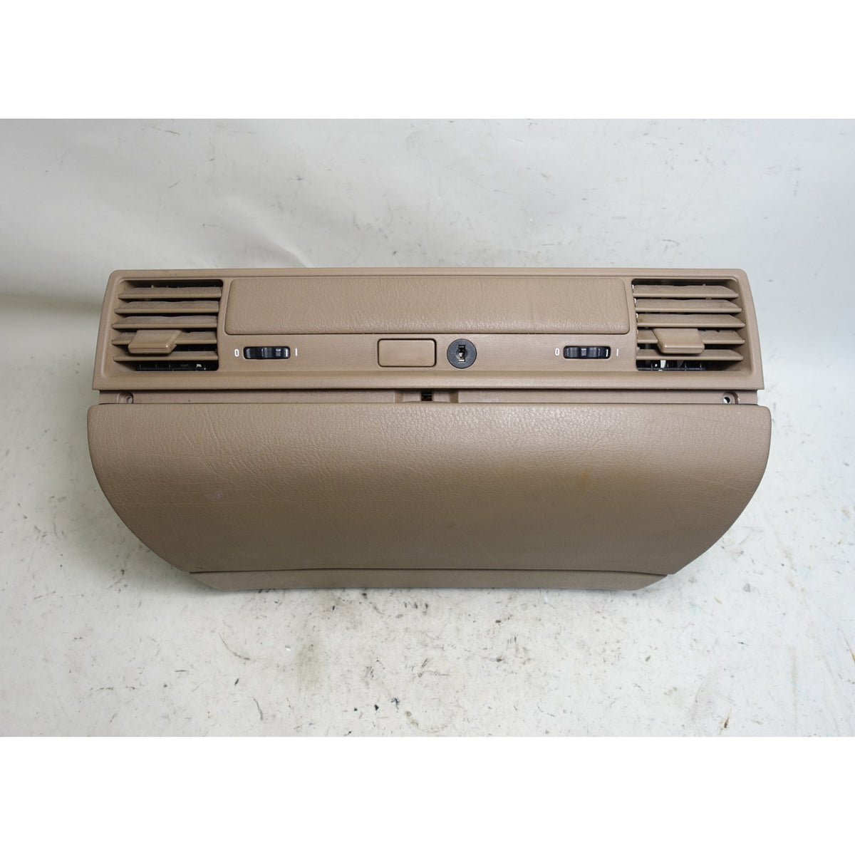 Damaged BMW E36 3-Series Convertible Glove Box Assembly Sand Beige 1994-1999 OEM
