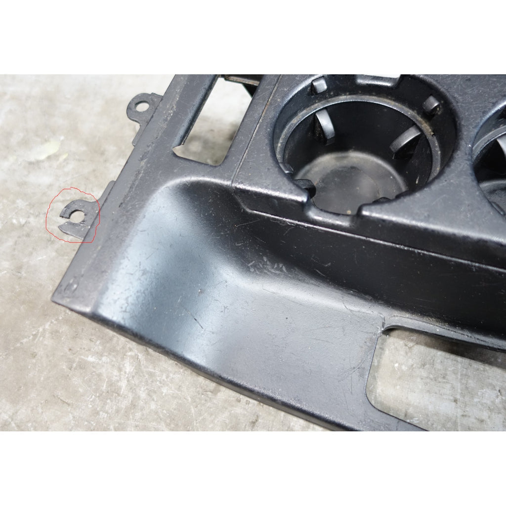 00-06 BMW E46 3-Series Convertible Front Armrest Center Console Black Bare OEM
