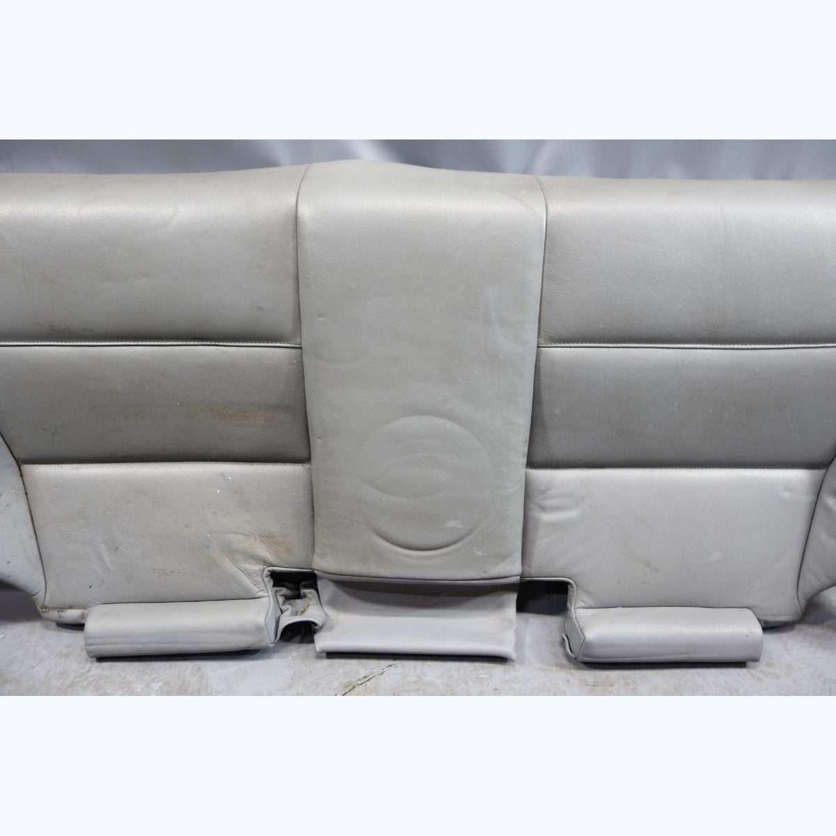 2000-2006 BMW E46 3-Series Coupe Rear Seat Bottom Pad Bench Grey Leather OEM