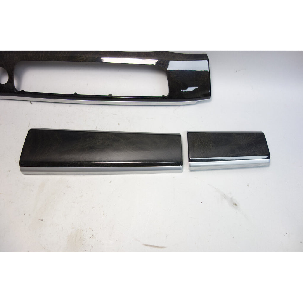 2009-2015 BMW F01 7-Series Front Dashboard Wood Trim Set Anthracite Ash OEM