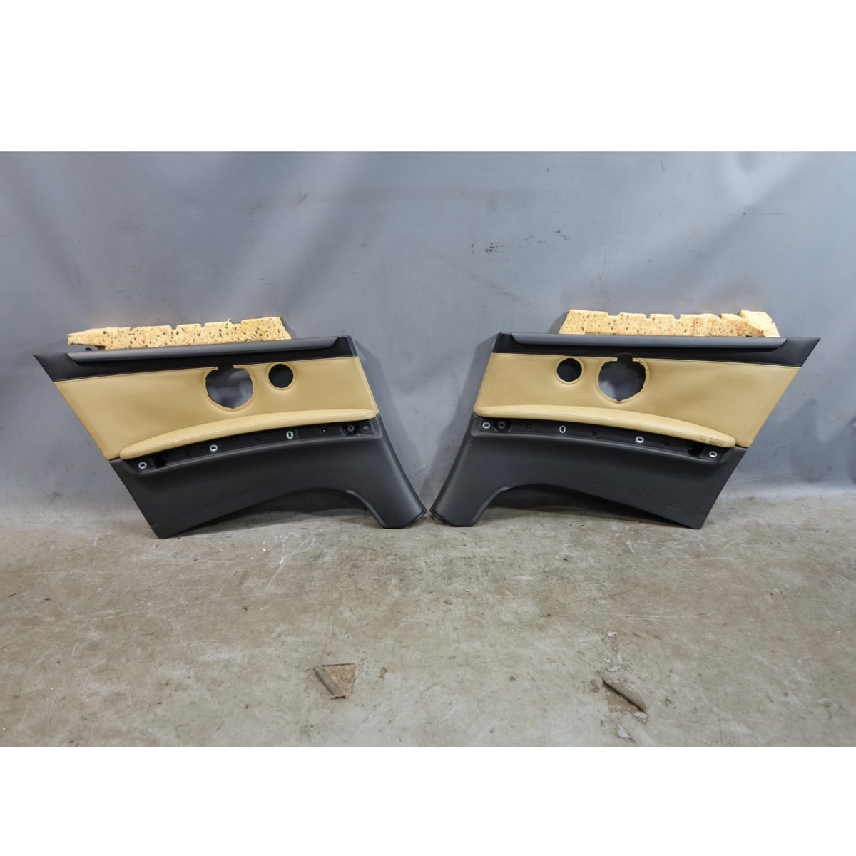 08-13 BMW E93 M3 Convertible Rear Interior Lateral Trim Panel Bamboo Beige OEM