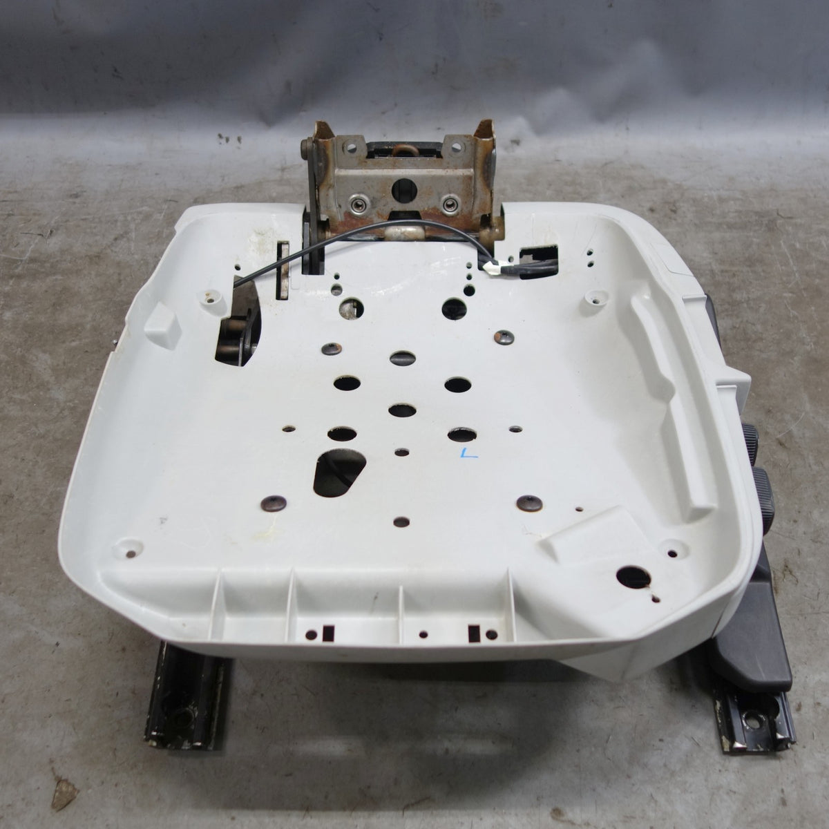 1994-1999 BMW E36 Front Left Basic Seat Base Rail Pan Assembly Electric Grey OEM