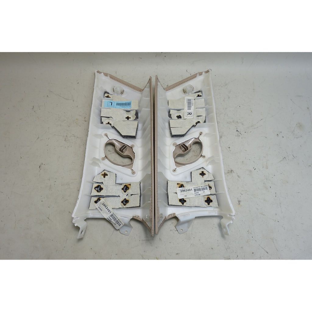 2014-2018 BMW F15 X5 Rear C- Pillar Column Covers Pair Oyster Beige OEM