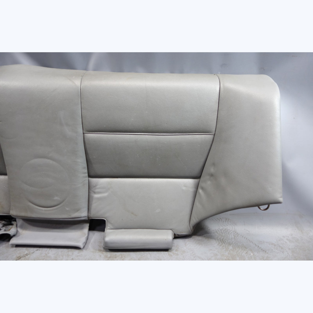2000-2006 BMW E46 3-Series Coupe Rear Seat Bottom Pad Bench Grey Leather OEM
