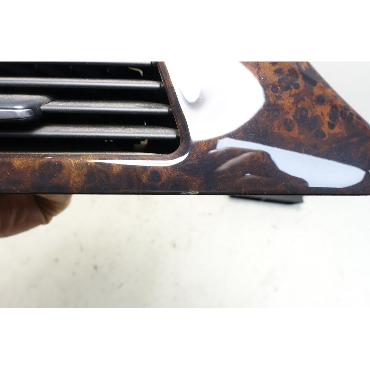 BMW E90 E91 3-Series 4dr Front Dashboard Strip Wood Trim Pair Walnut Root OEM