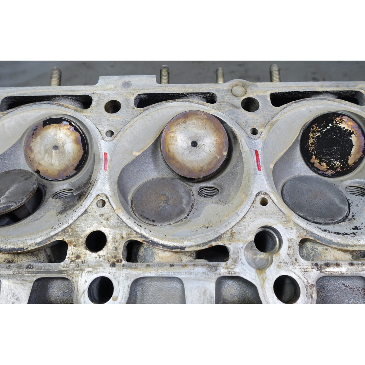 Damaged 87-91 BMW M20B25 Cylinder Head Cam Rockers Valves E30 E28 OEM 1407885
