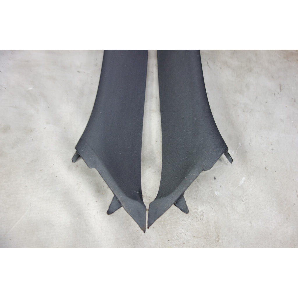 2007-2013 BMW E70 X5 Front A- Pillar Column Cover Pair Windshield Black OEM