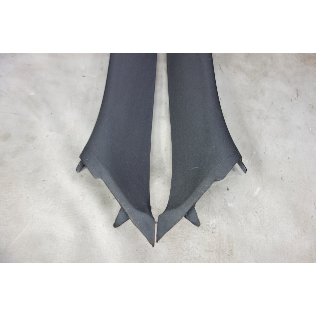 2007-2013 BMW E70 X5 Front A- Pillar Column Cover Pair Windshield Black OEM