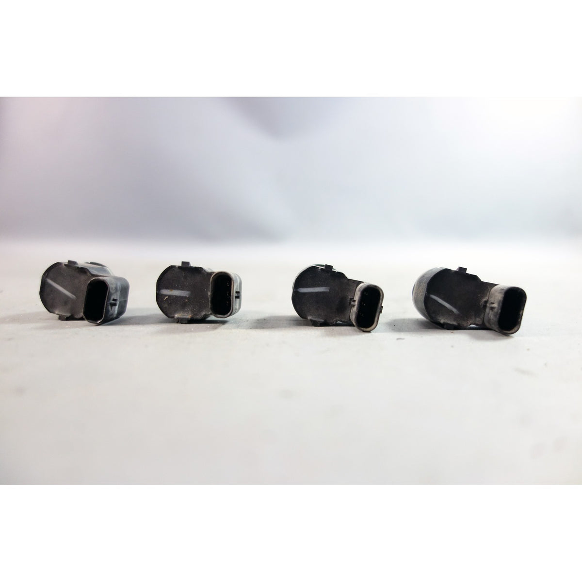 Damaged 10-17 BMW Park Distance Control Parking Sensors Set of 4 White OEM