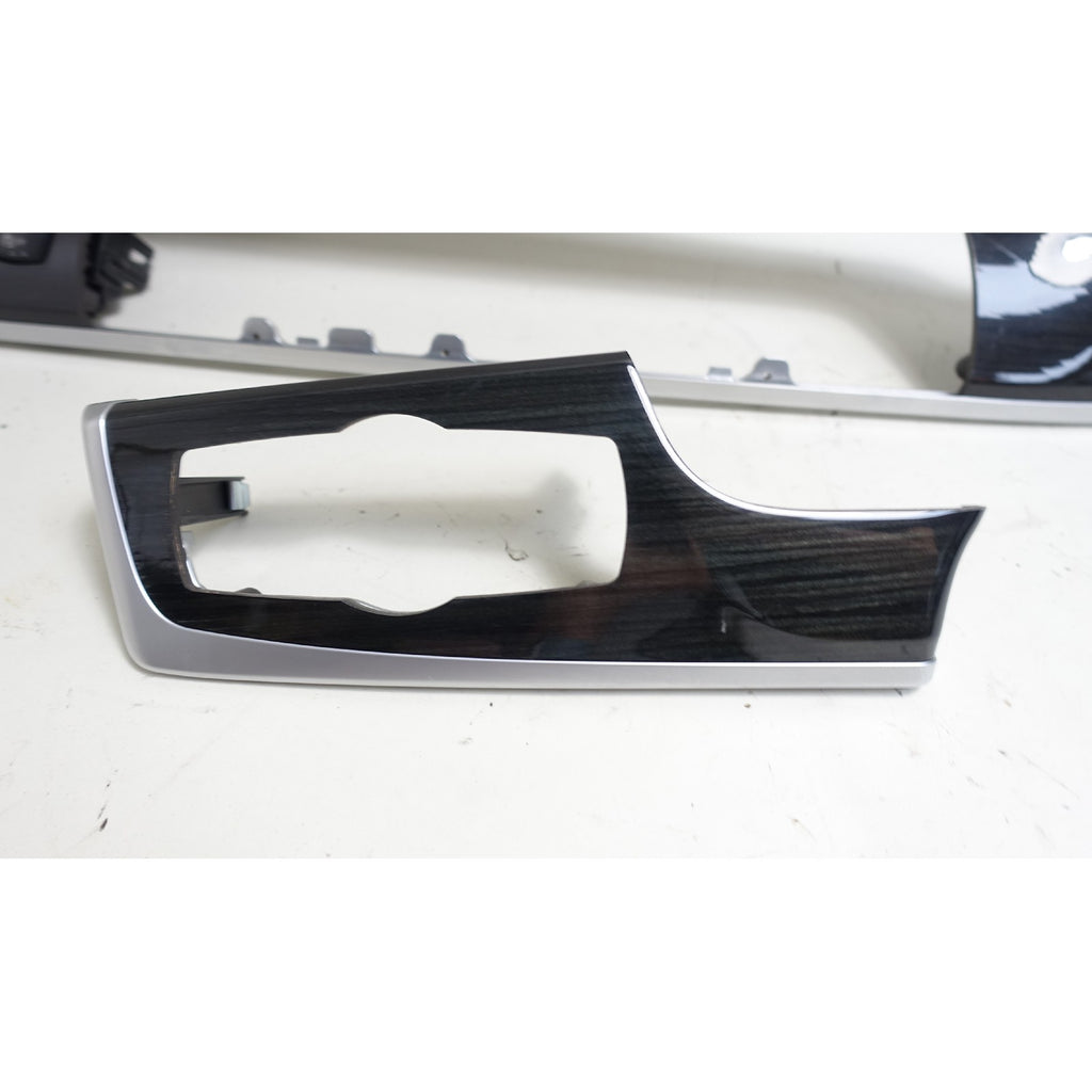 2011-2016 BMW F10 5-Series Sedan Front Dashboard Wood Trim Pair Fine Line OEM