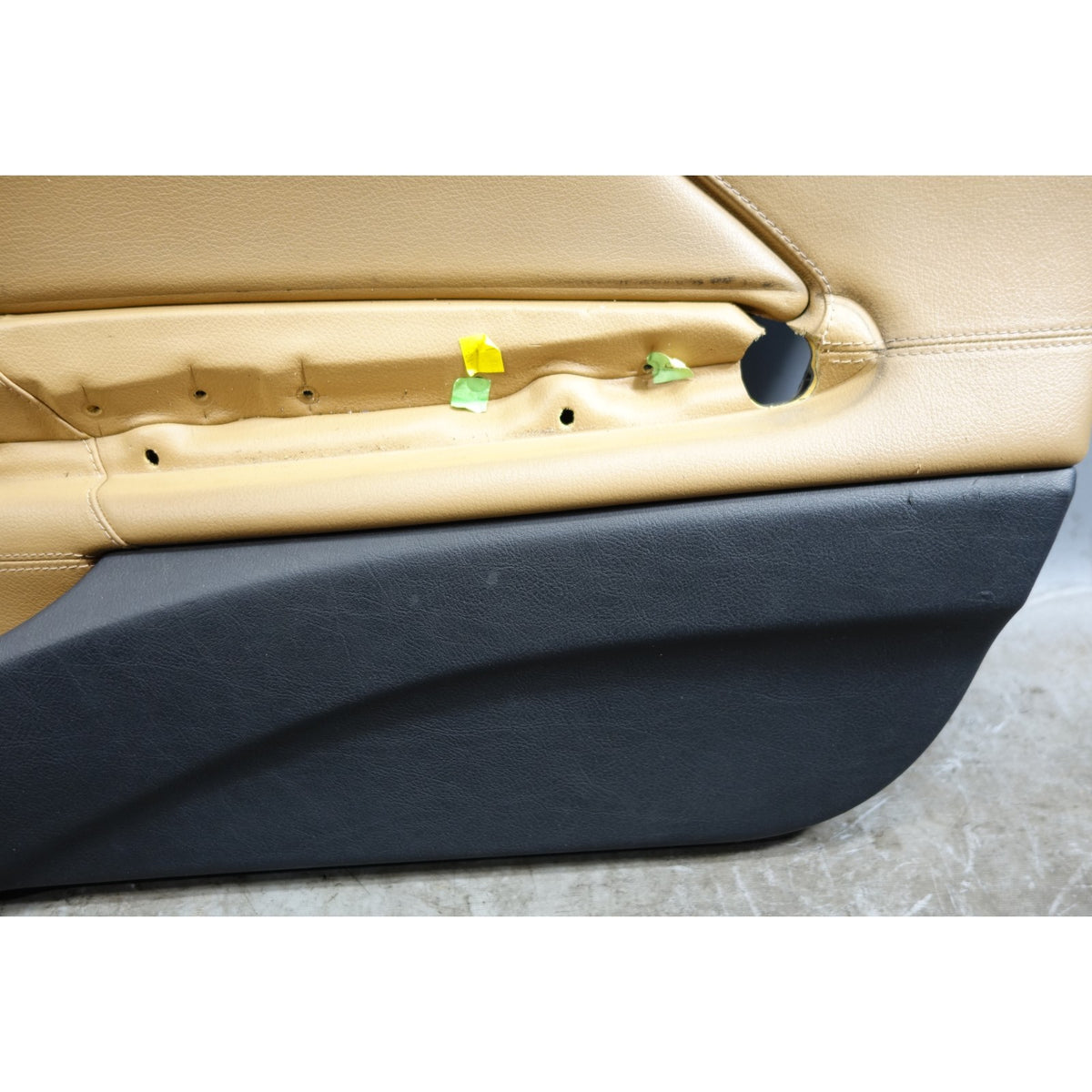 02-06 BMW E46 3-Series 2-door Right Interior Door Panel Trim Brown Leather OEM