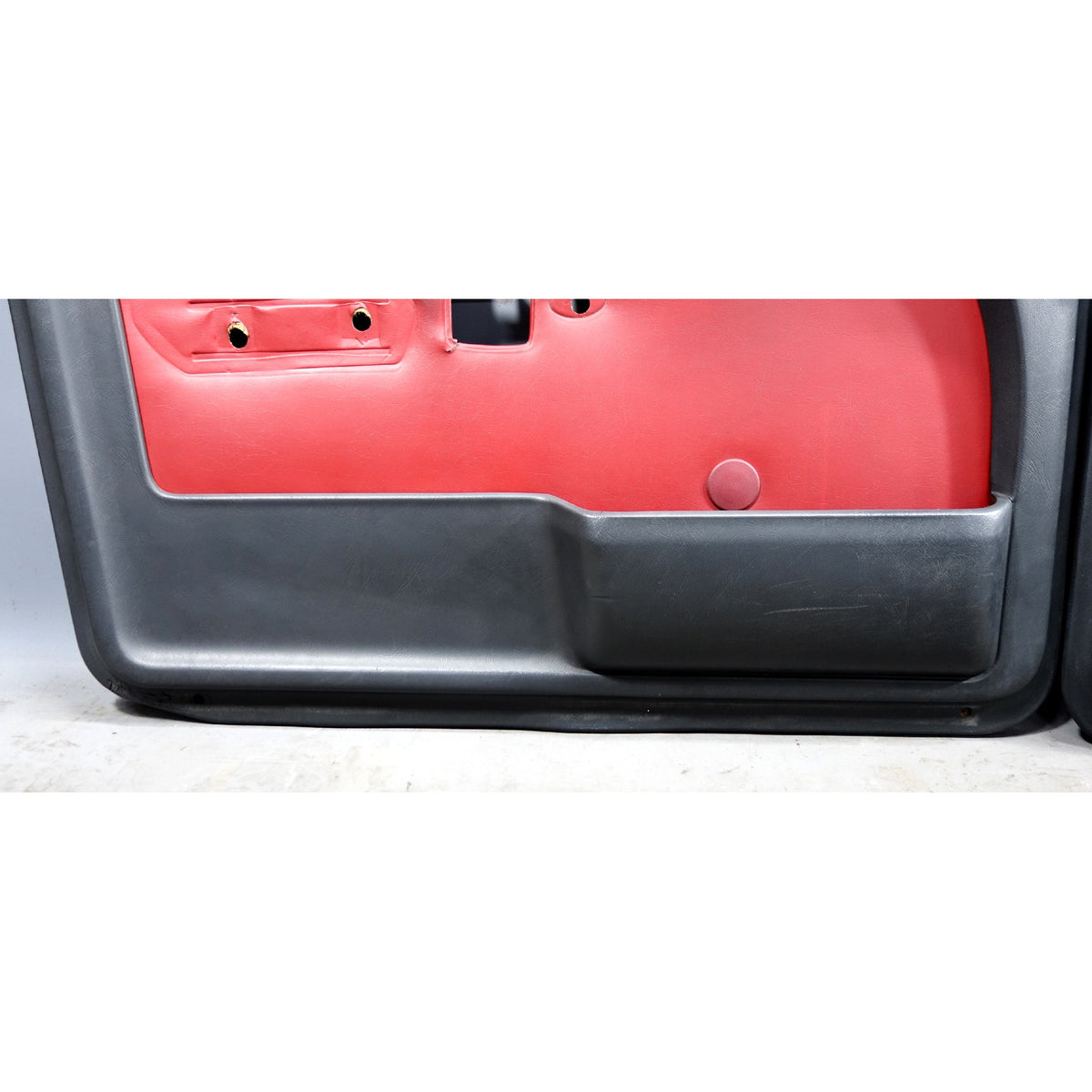 1979 BMW E23 7-Series 733i Reupholstered Front Interior Door Panel Pair Red OEM