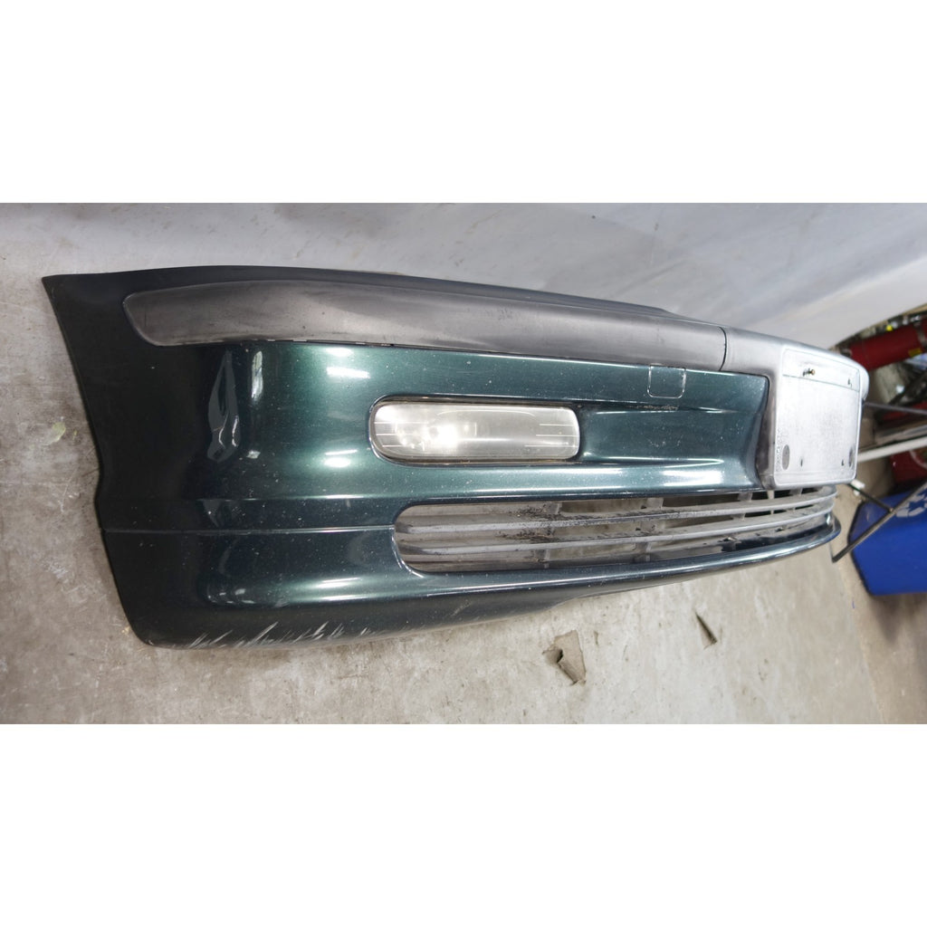 Damaged 99-01 BMW E46 3-Series 4-Door Early Front Bumper Cover Oxford Green OEM