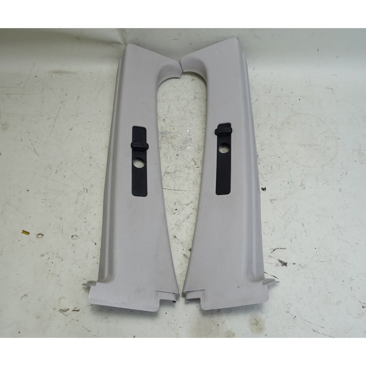 1995-1999 BMW E36 318ti Compact B- Pillar Column Interior Cover Pair Grey OEM
