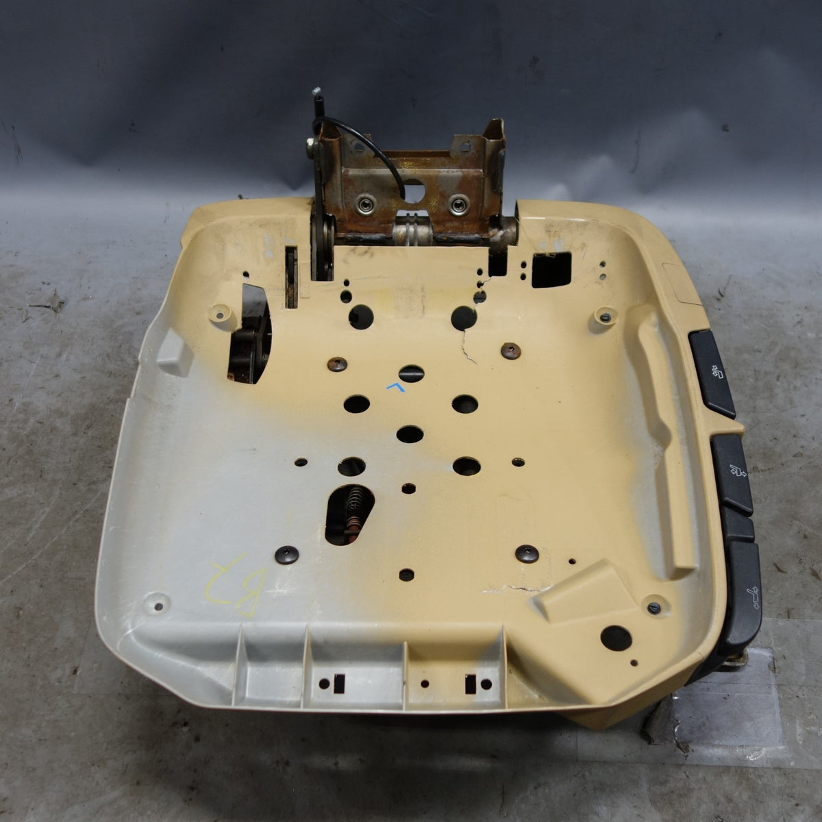 1994-1999 BMW E36 Front Left Basic Seat Base Rail Pan Assembly Manual Beige OEM