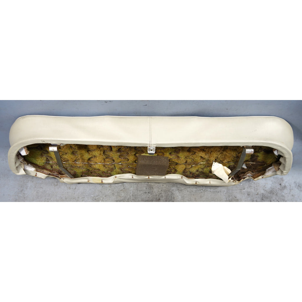 1984-1985 BMW E28 5-Series Rear Seat Bottom Bench Pad Pearl Beige Vinyl OEM