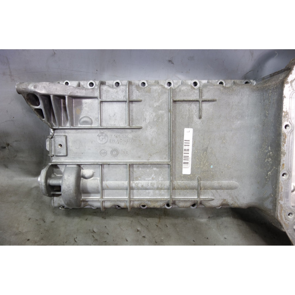 2003-2008 BMW E65 E66 760i N73 V12 Upper Oil Pan Sump Aluminum OEM