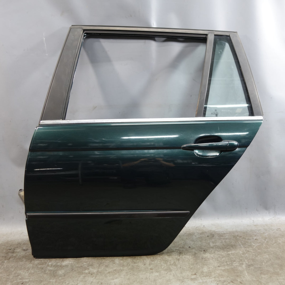 2000-2005 BMW E46 3-Series Touring Wagon Left Rear Door Shell Oxford Green OEM