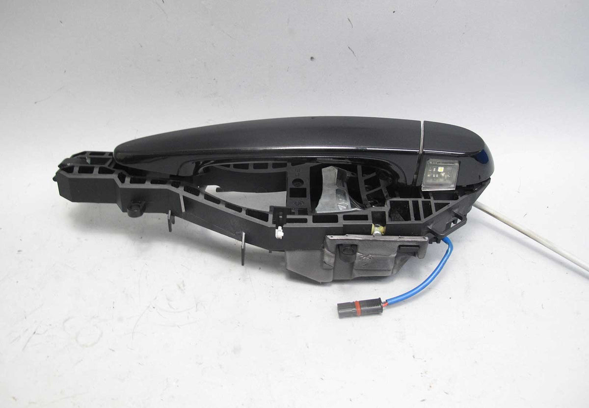 12-17 BMW F30 3-Series Left Rear Exterior Passenger Door Handle Black Sapphire