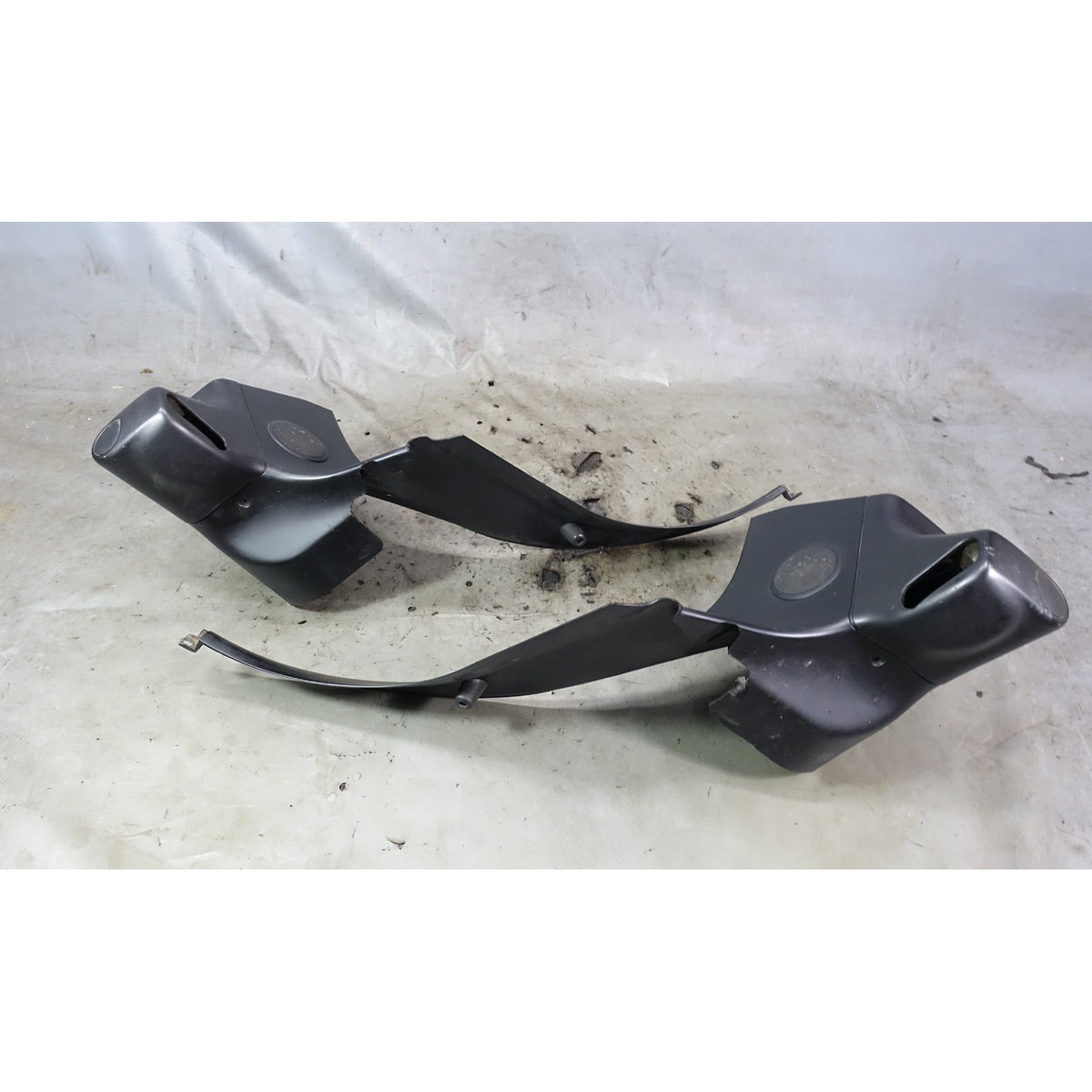 Damaged 1996-1999 BMW Z3 Roadster Rear Interior Trim Speaker Panel Pair Black OE