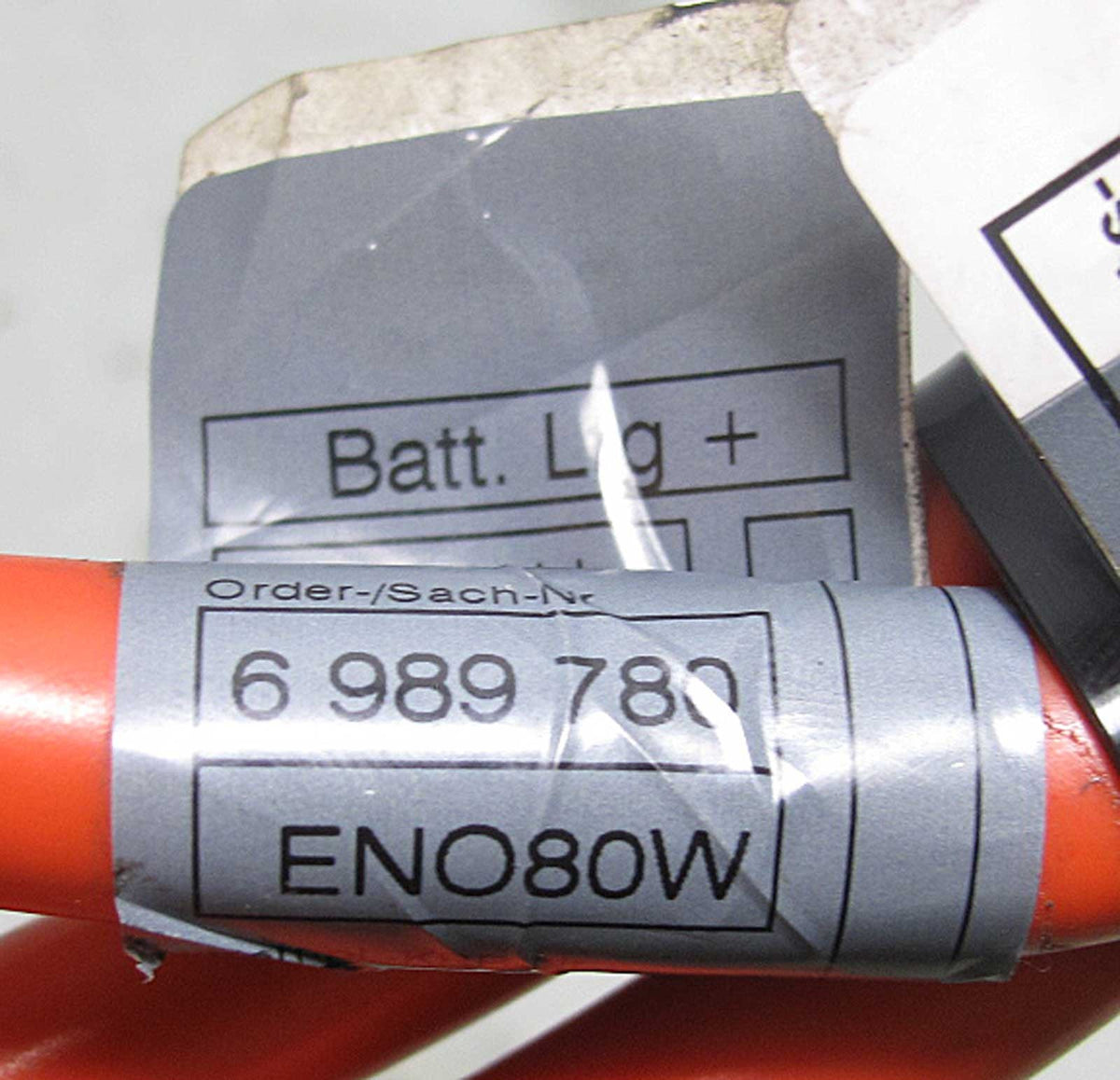 2007-2010 BMW E60 5-Series Rear B+ Battery Terminal Cable w/ Connector OEM