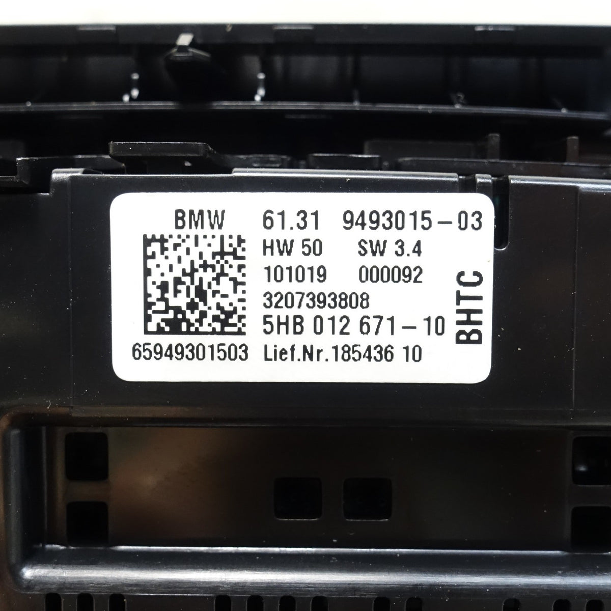 2018-2024 BMW X3 X4 G01 G02 Rear Center Air Vent Climate Control Seat Heat OEM