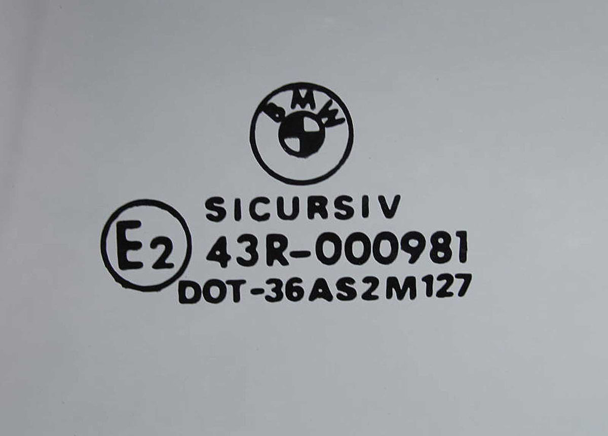 BMW E46 Left Rear Window Glass 4dr Sedan 325i 328i 1999-2005 OEM USED