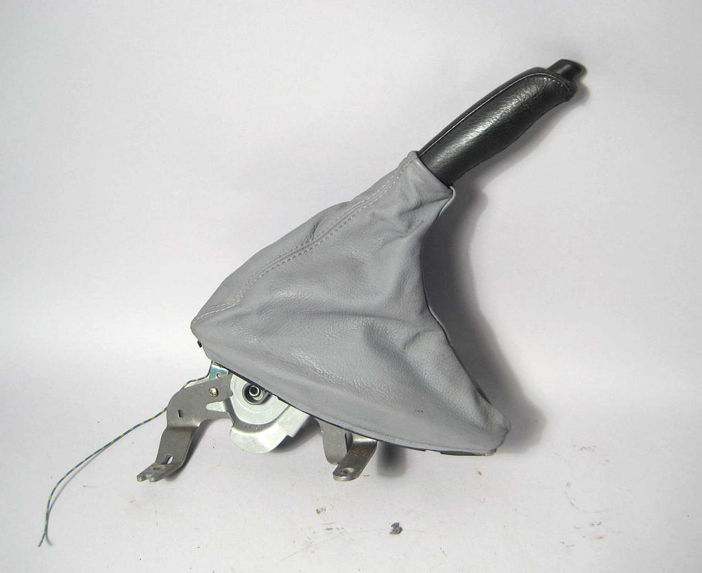 BMW E46 3-Series E-Brake Hand Parking Brake Grey and Black Leather w Boot OEM