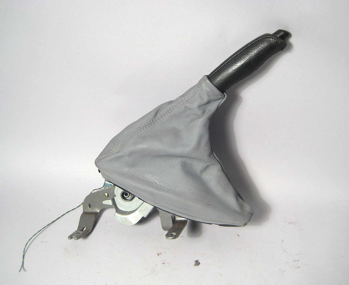 BMW E46 3-Series E-Brake Hand Parking Brake Grey and Black Leather w Boot OEM
