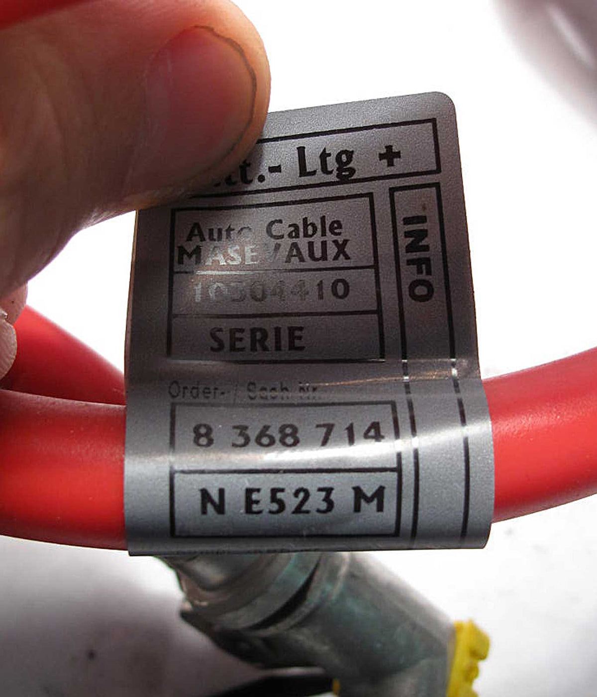 BMW E46 3-Series 2dr Coupe B+ Positive Red Battery Power Cable w Fuse 2000-2006