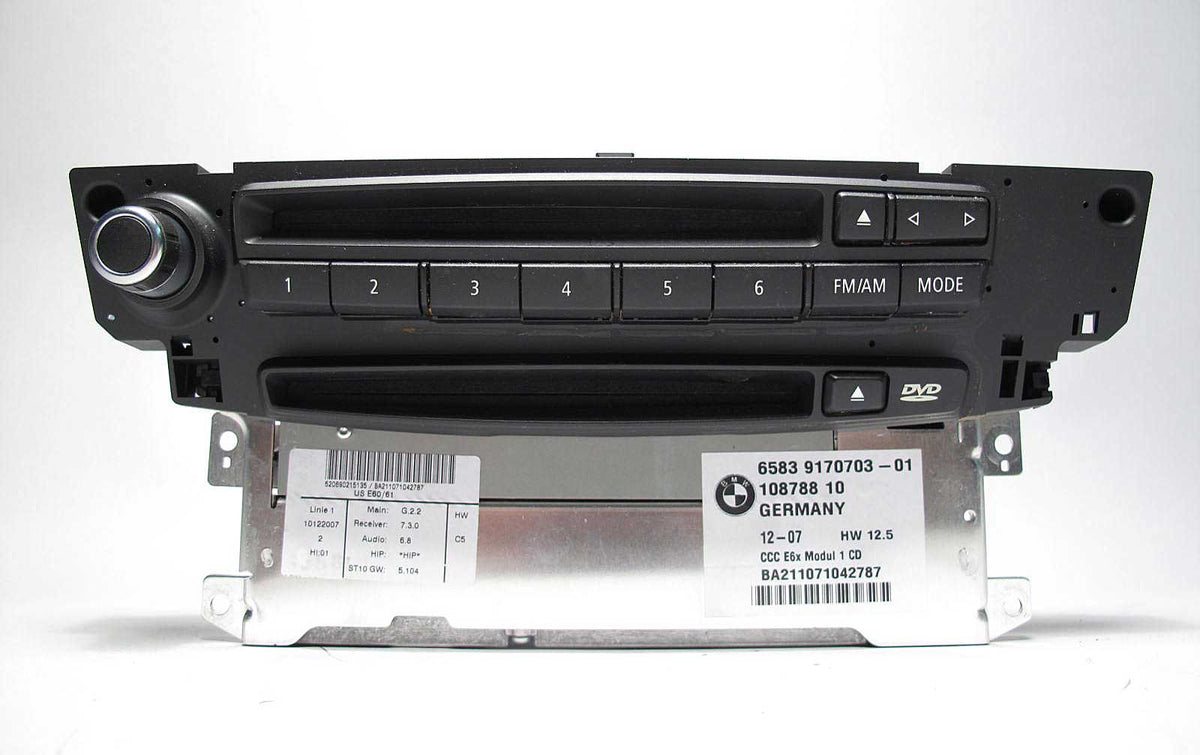 BMW E60 5/6-Series E63 Factory CCC CD DVD iDrive Navigation Head Unit 2008-2009