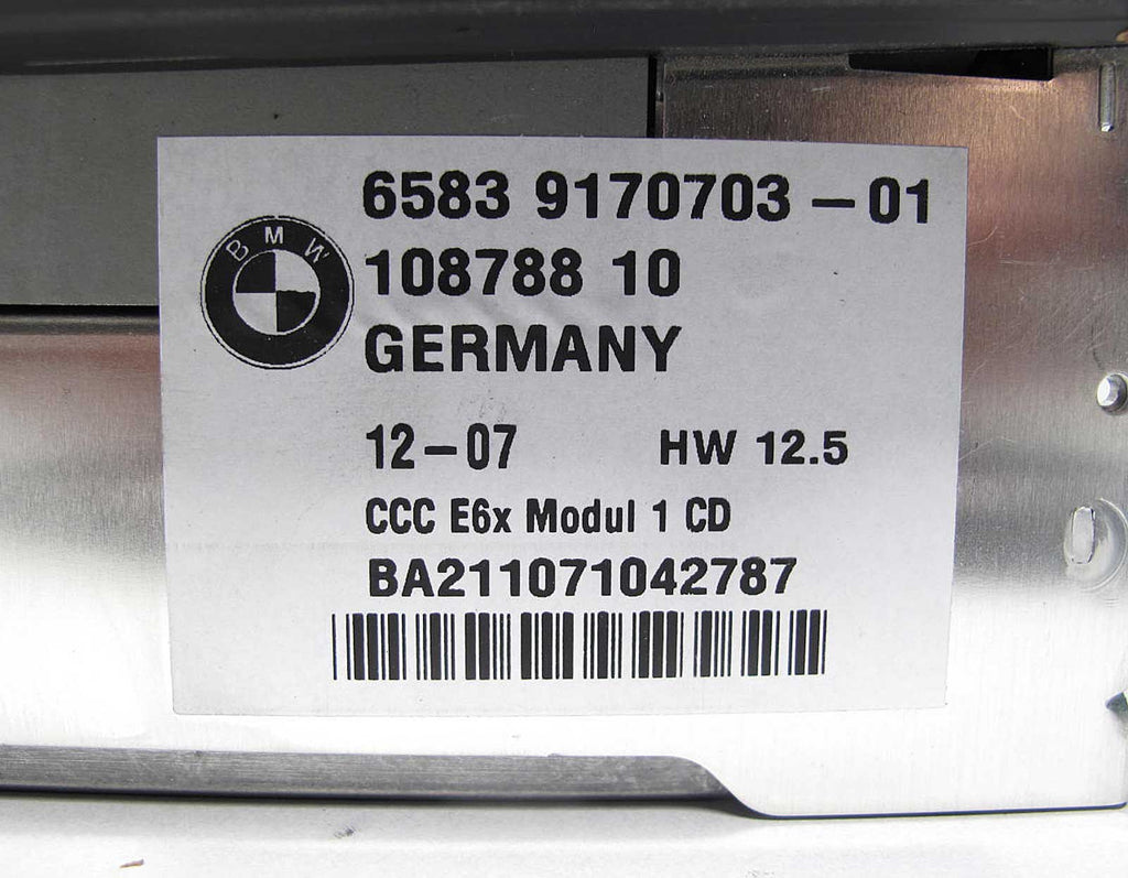 BMW E60 5/6-Series E63 Factory CCC CD DVD iDrive Navigation Head Unit 2008-2009