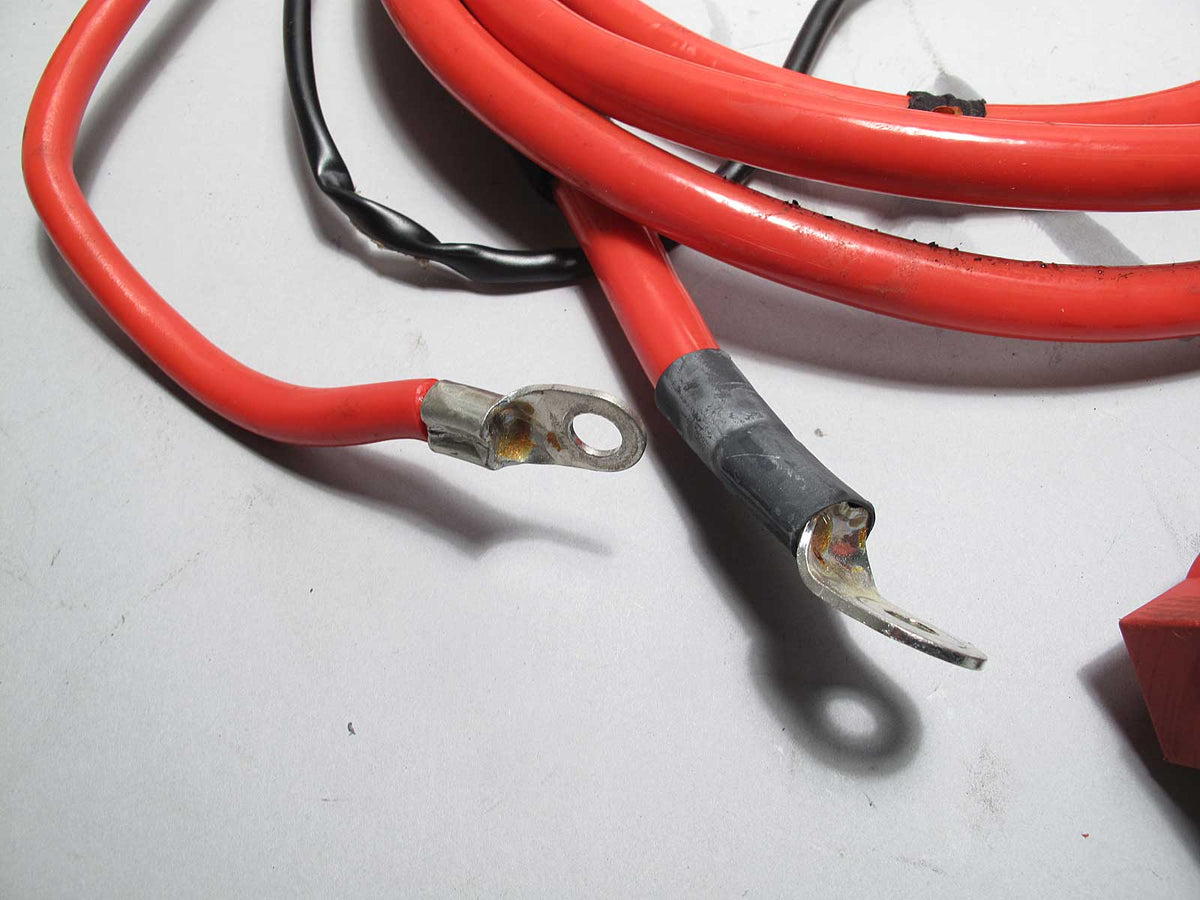 2000-2003 BMW E53 X5 SAV M62TU V8 Factory Positive Battery Cable Red USED OEM