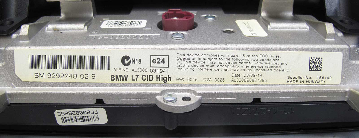 BMW F30 F32 F36 F33 F80 Navigation Center Information Display 8.8 OEM 2012-2016