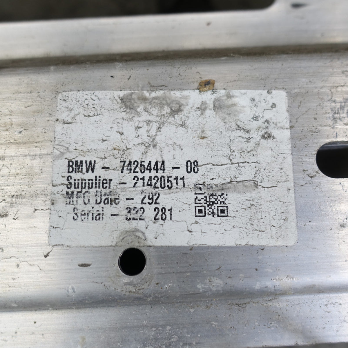 BMW G05 X5 G07 X7 Rear Bumper Reinforcement Crash Bar Carrier 2019-2025 OEM
